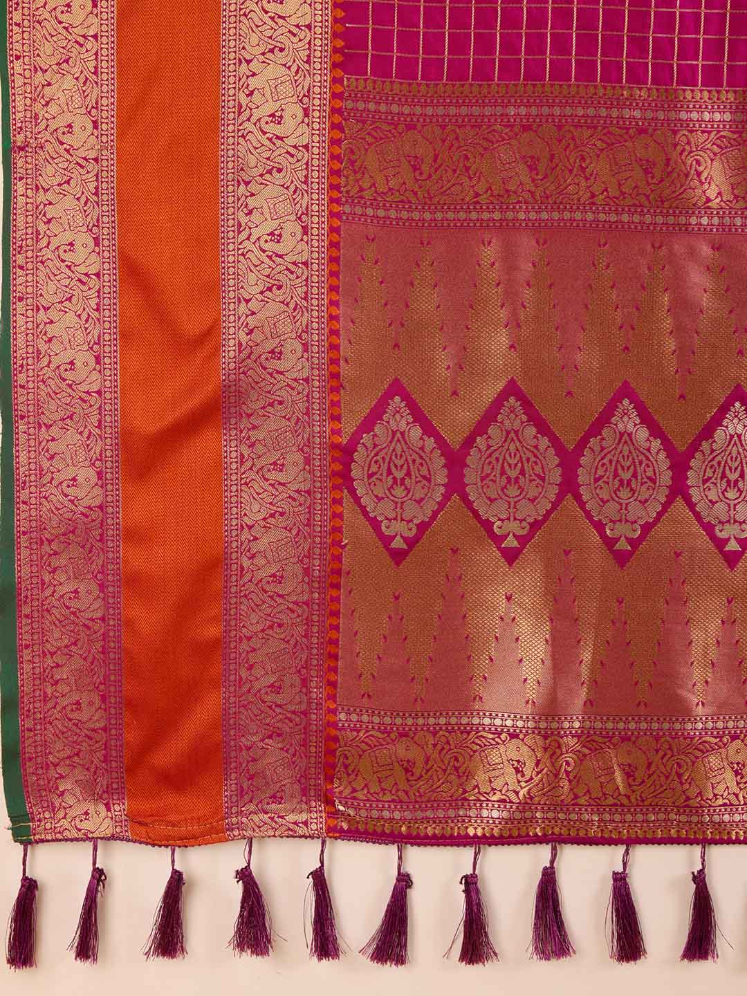 Urban Pallu Woven Design Silk Blend Party Saree
