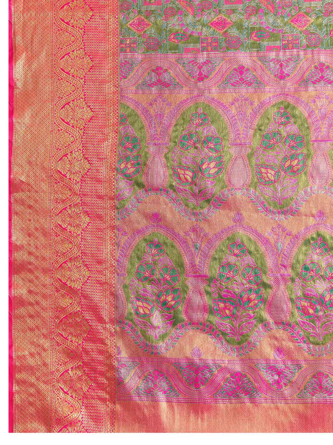 Urban Pallu Woven Design Silk Blend Party Saree