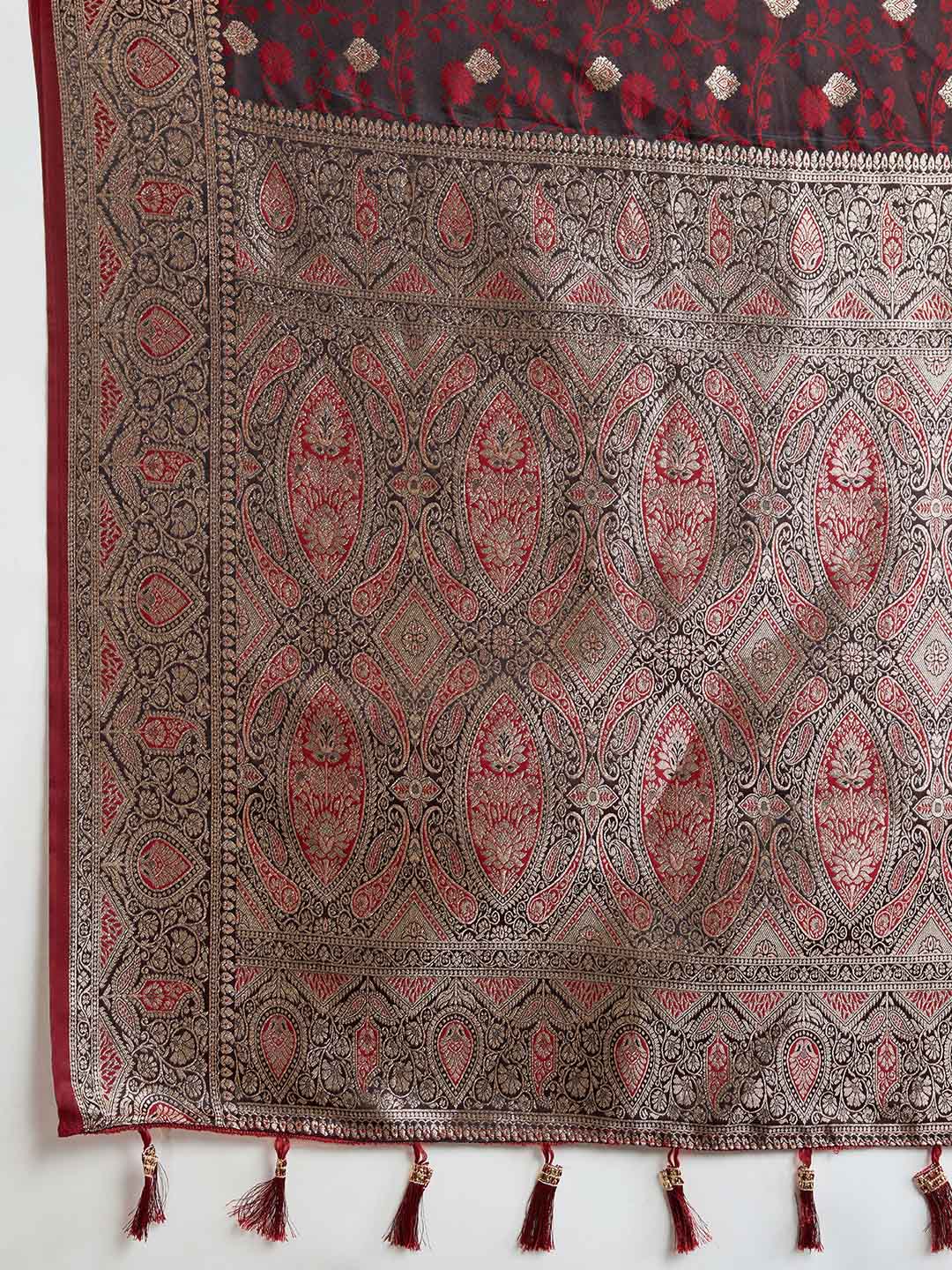 Urban Pallu Woven Design Silk Blend Party Saree