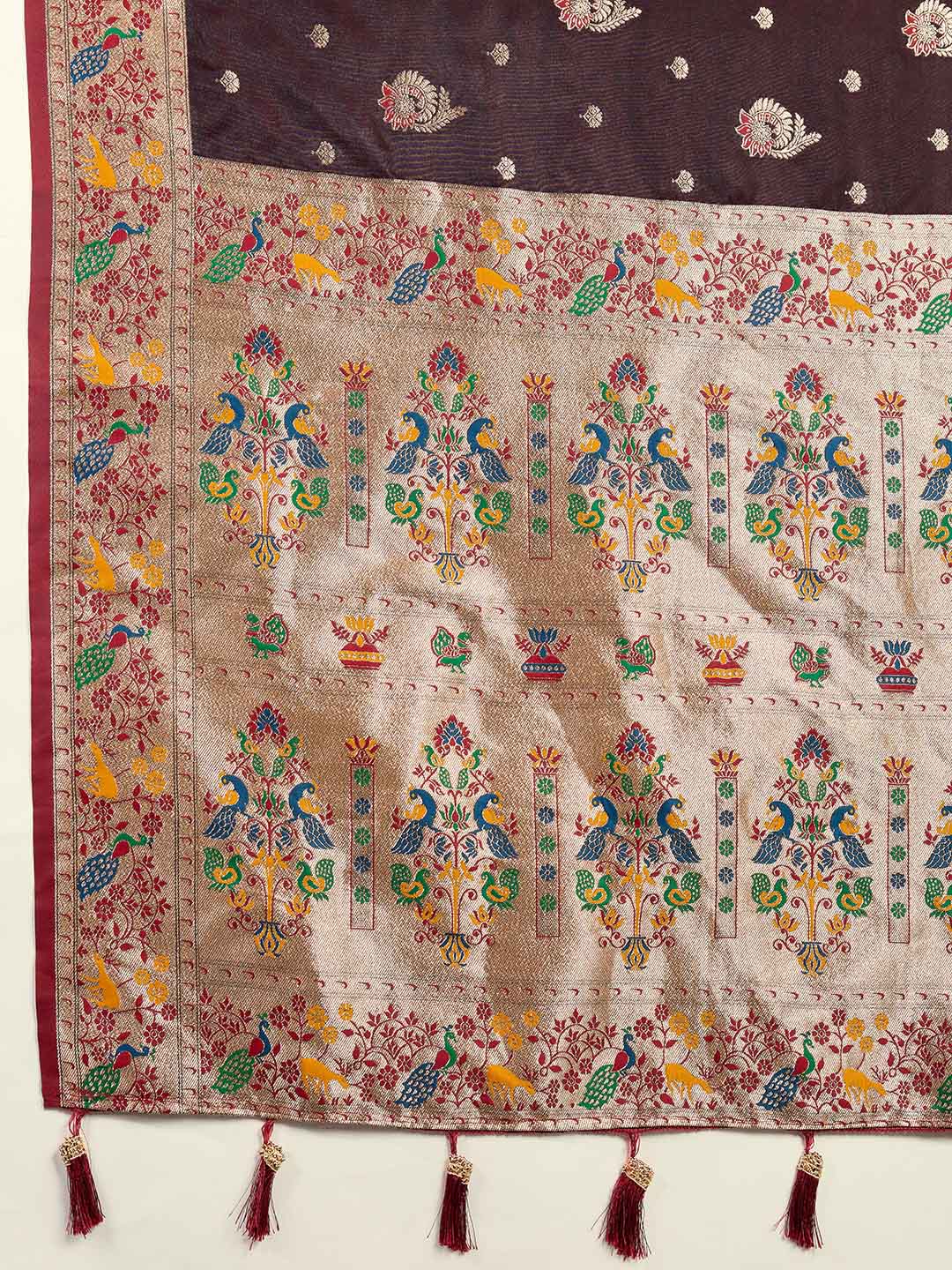 Urban Pallu Woven Design Silk Blend Party Saree