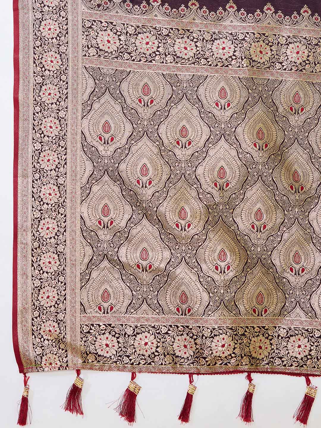 Urban Pallu Woven Design Silk Blend Party Saree