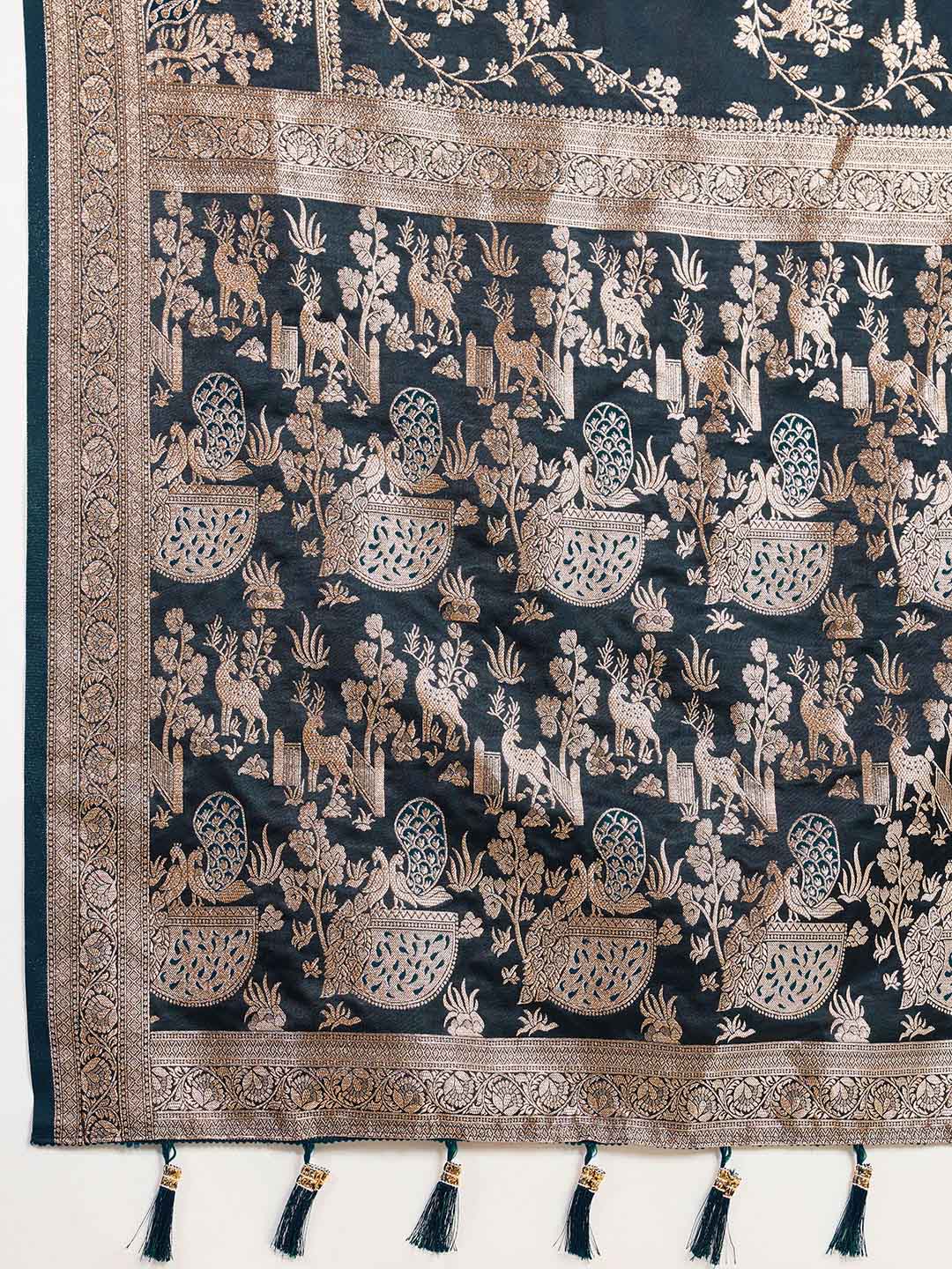 Urban Pallu Woven Design Silk Blend Party Saree