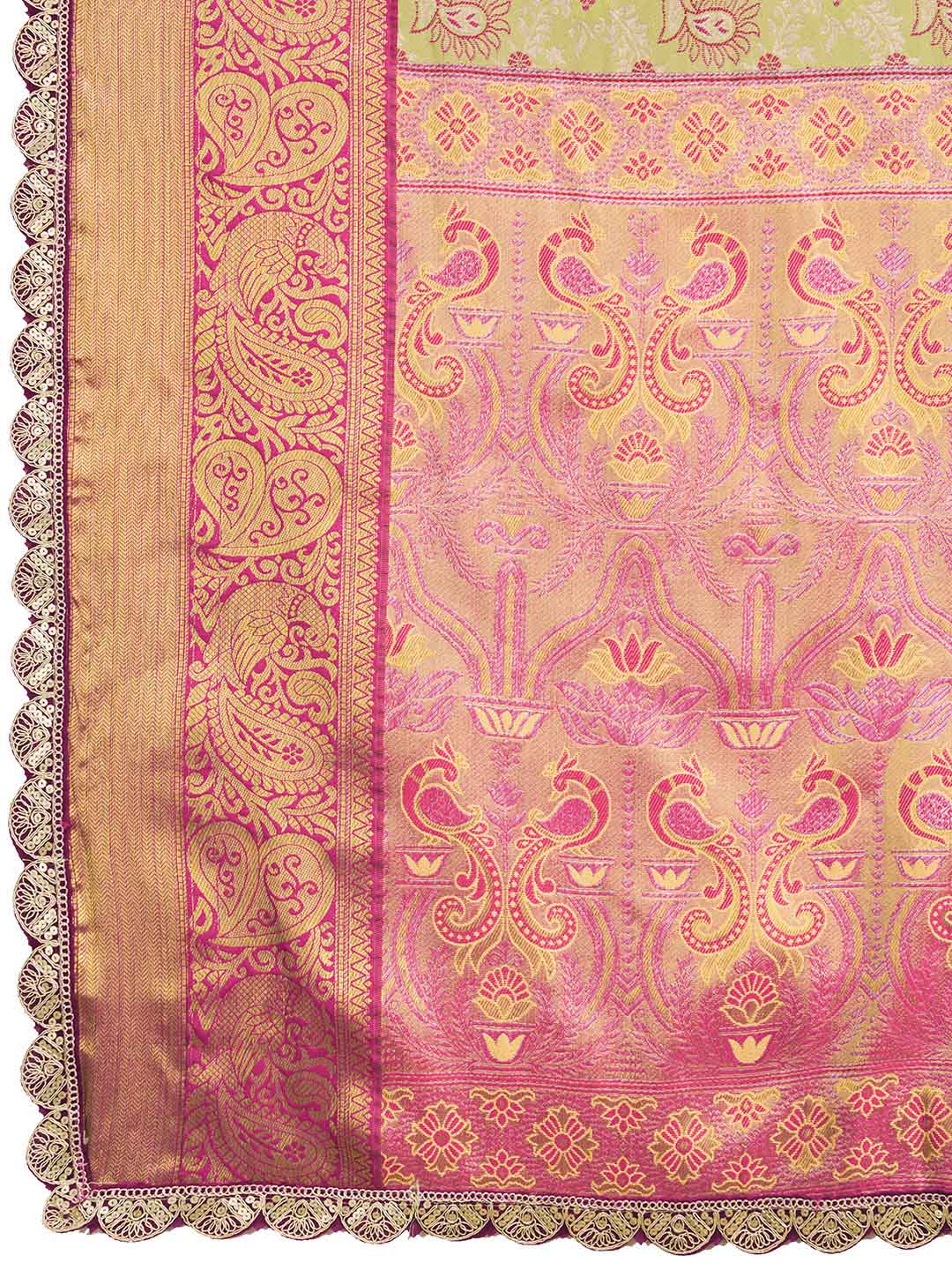 Urban Pallu Woven Design Silk Blend Party Saree
