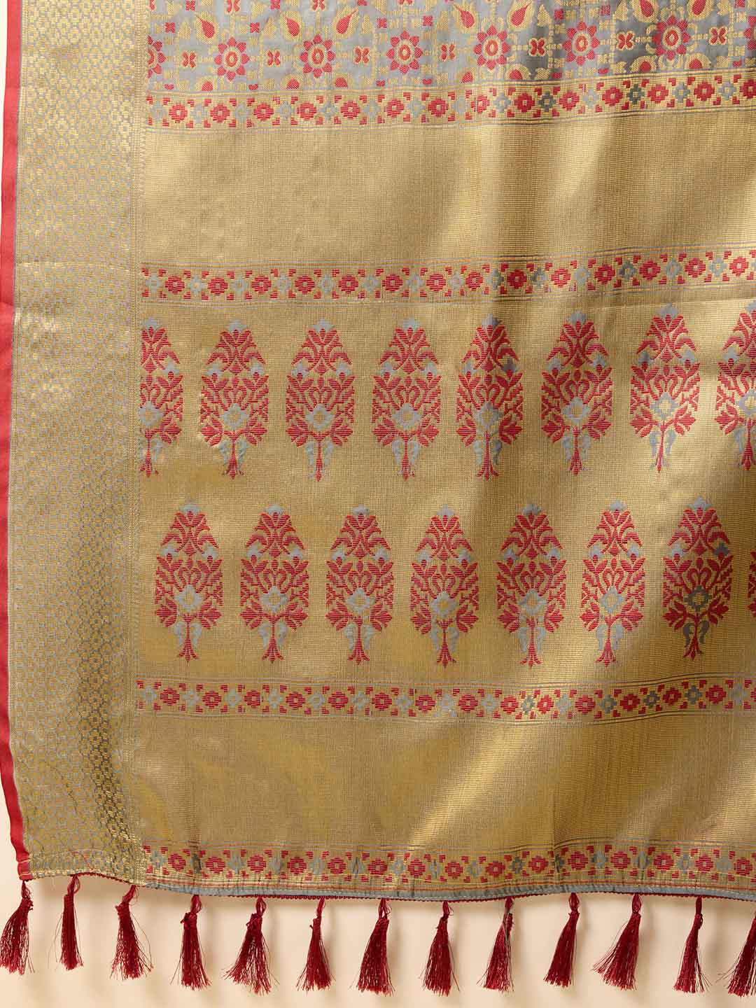 Urban Pallu Woven Design Silk Blend Party Saree