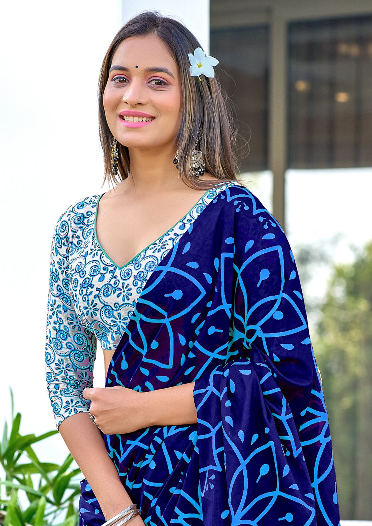 Urban Pallu Woven Design Pure Cotton Daily Saree