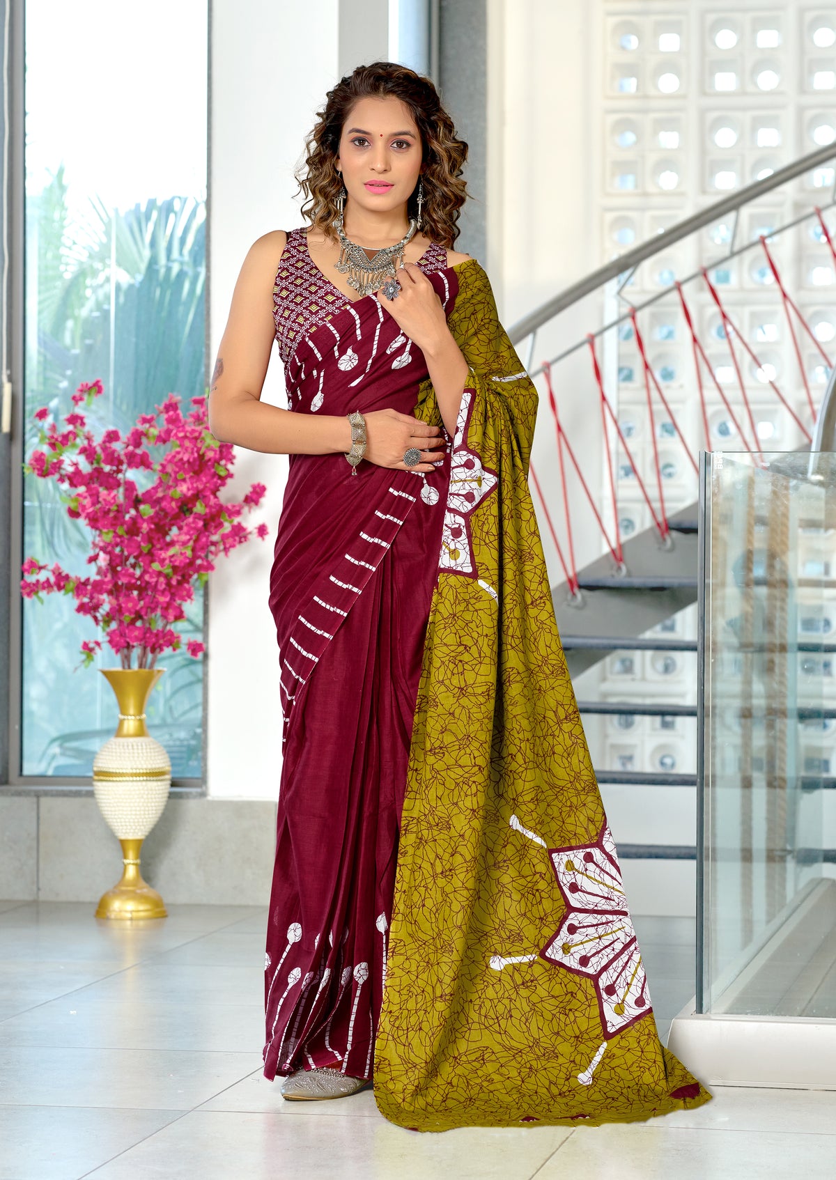 Urban Pallu Woven Design Pure Cotton Daily Saree