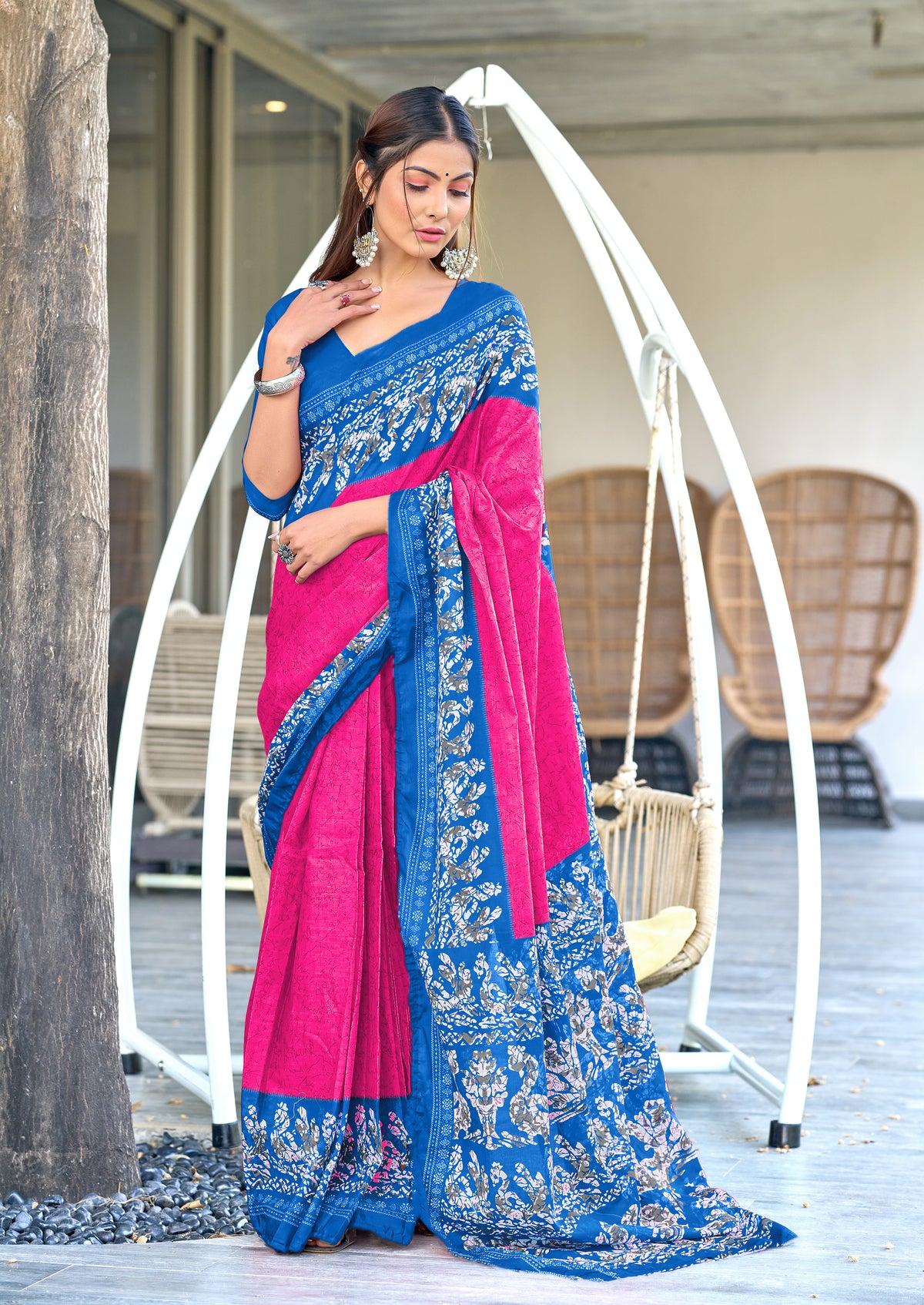 Urban Pallu Woven Design Pure Cotton Daily Saree