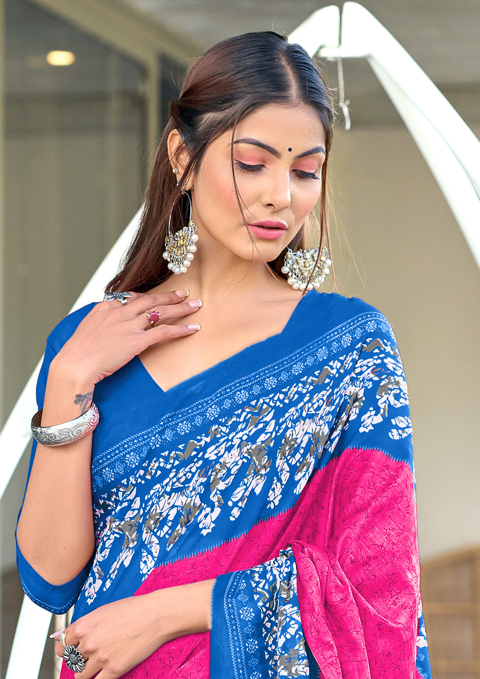 Urban Pallu Woven Design Pure Cotton Daily Saree