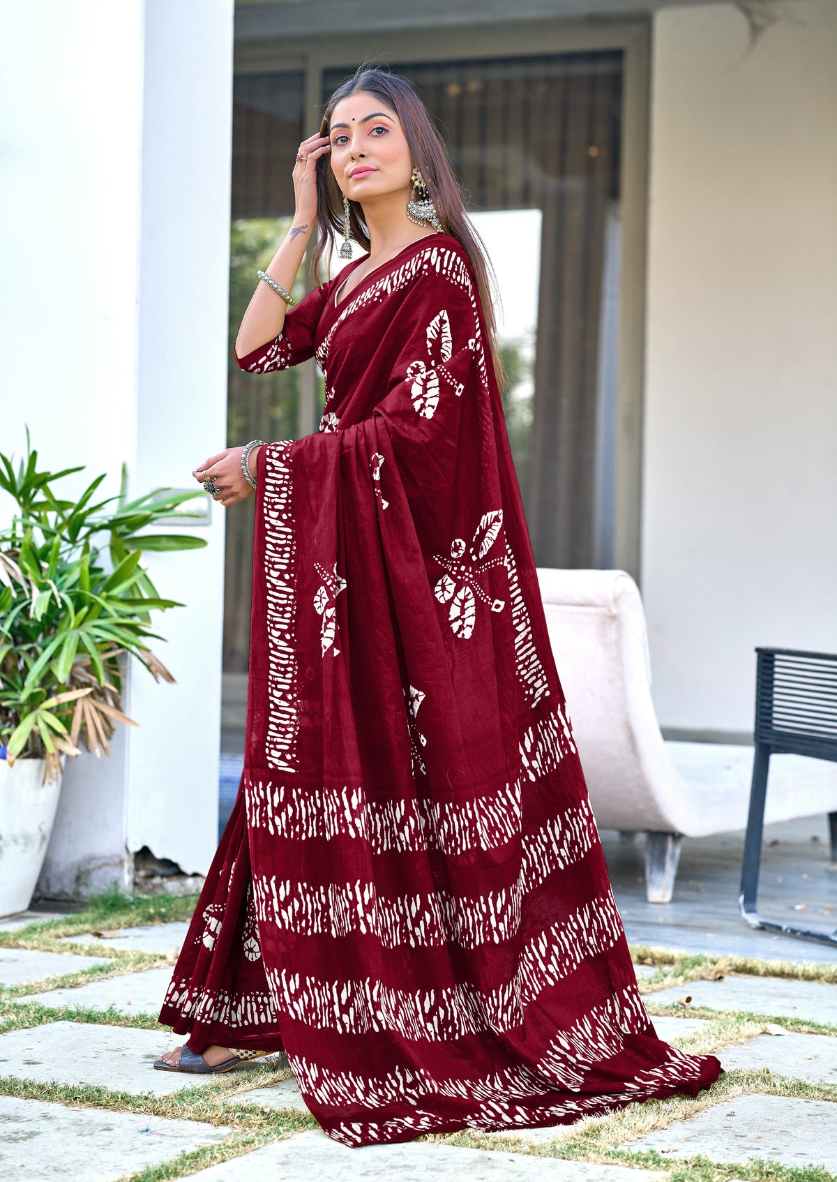 Urban Pallu Woven Design Pure Cotton Daily Saree