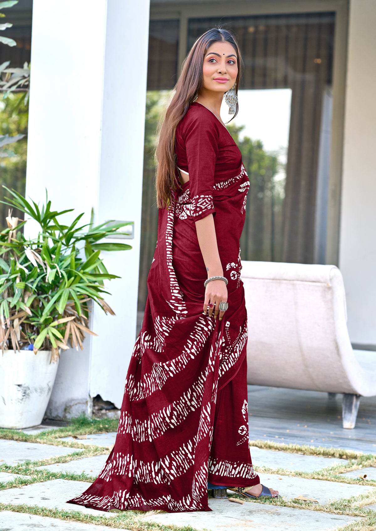 Urban Pallu Woven Design Pure Cotton Daily Saree