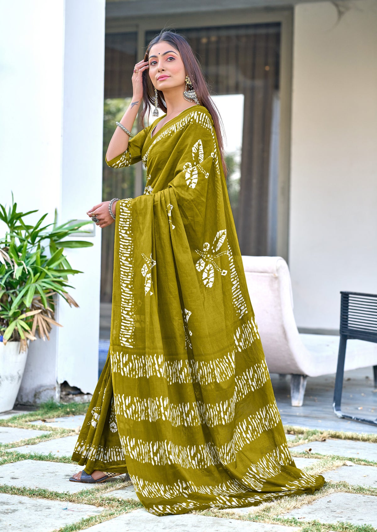 Urban Pallu Woven Design Pure Cotton Daily Saree