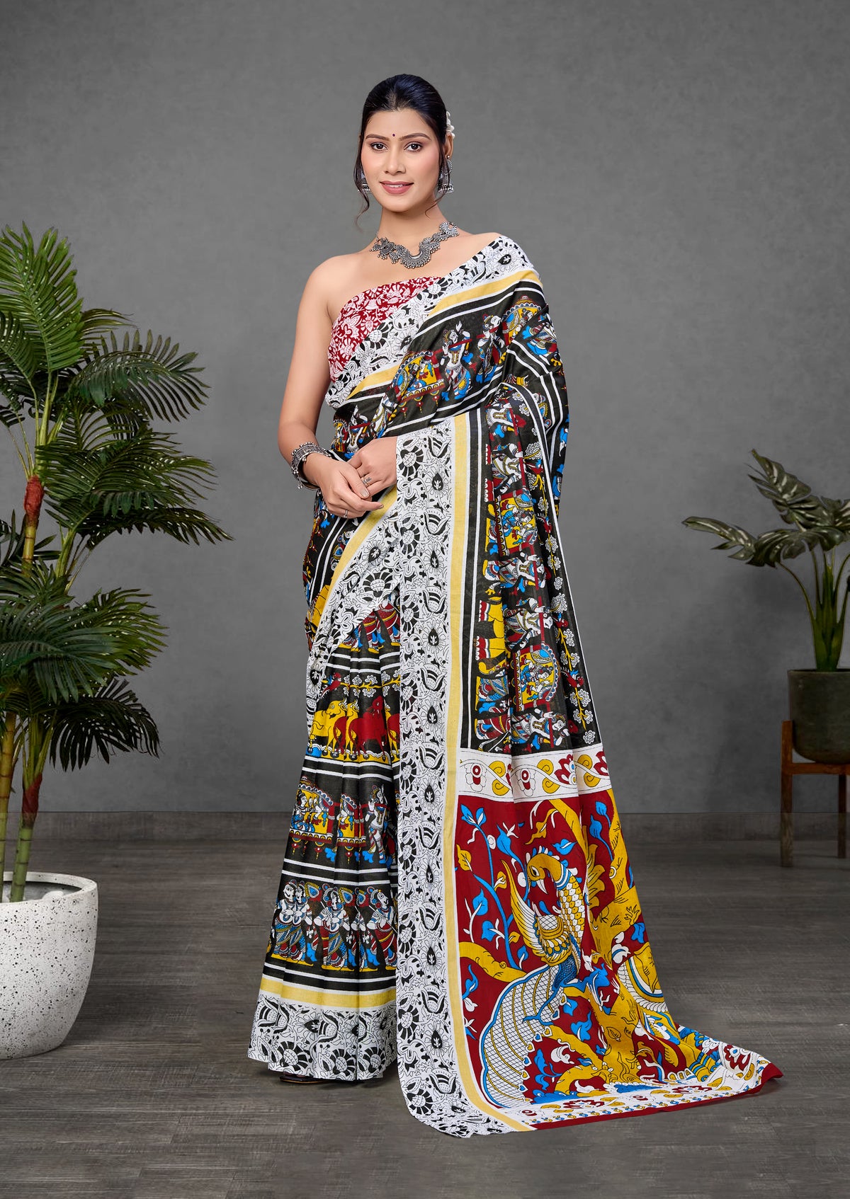 Urban Pallu Woven Design Pure Cotton Daily Saree