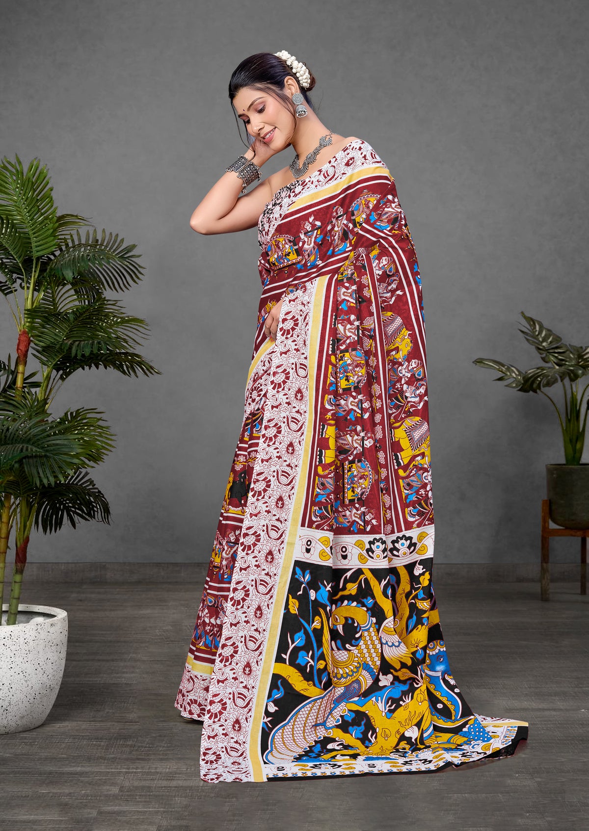 Urban Pallu Woven Design Pure Cotton Daily Saree