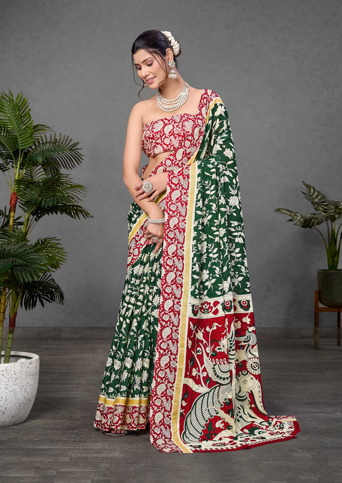 Urban Pallu Woven Design Pure Cotton Daily Saree