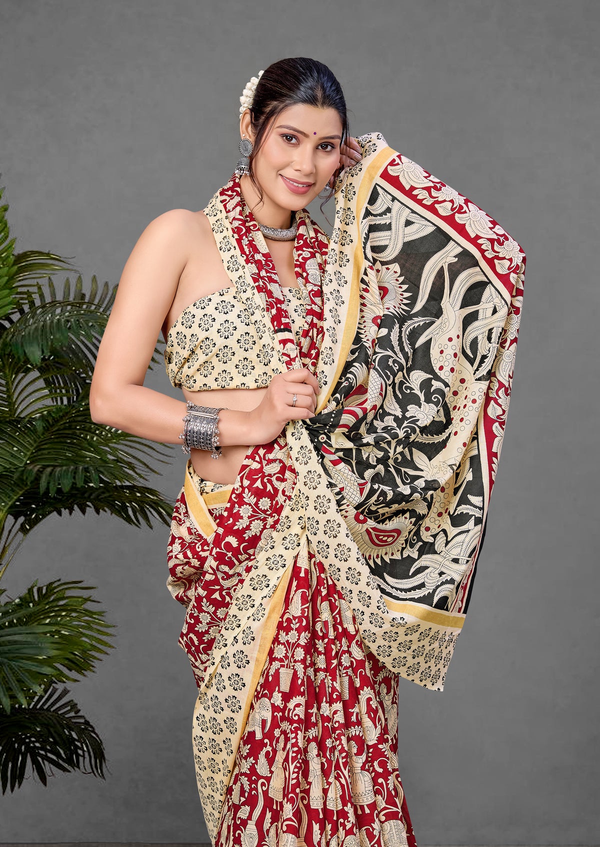 Urban Pallu Woven Design Pure Cotton Daily Saree