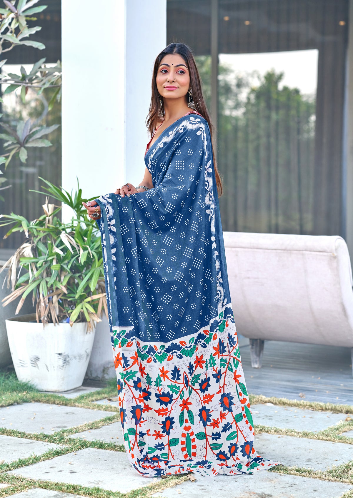 Urban Pallu Woven Design Pure Cotton Daily Saree
