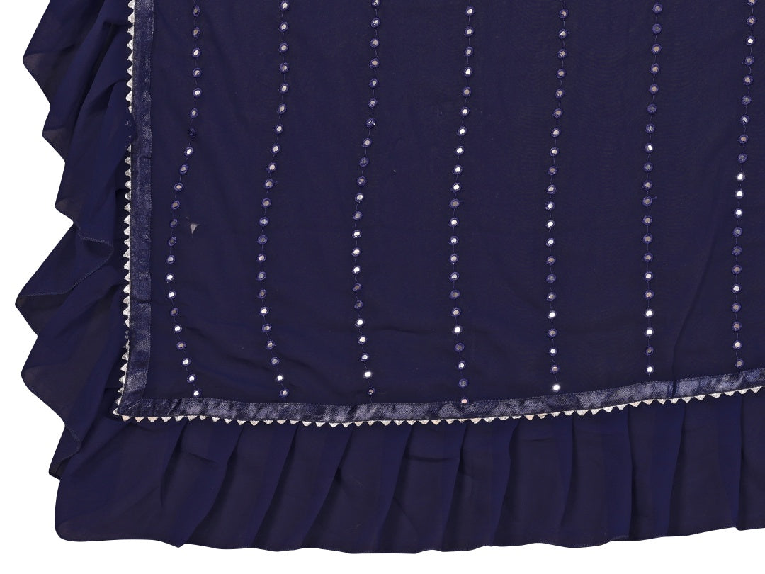 Urban Pallu Embellished Sequinned Pure Chiffon Saree