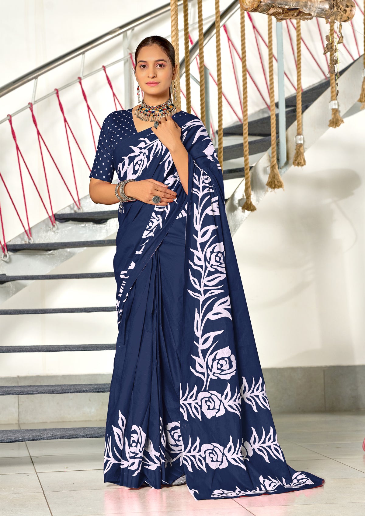 Urban Pallu Woven Design Pure Cotton Daily Saree