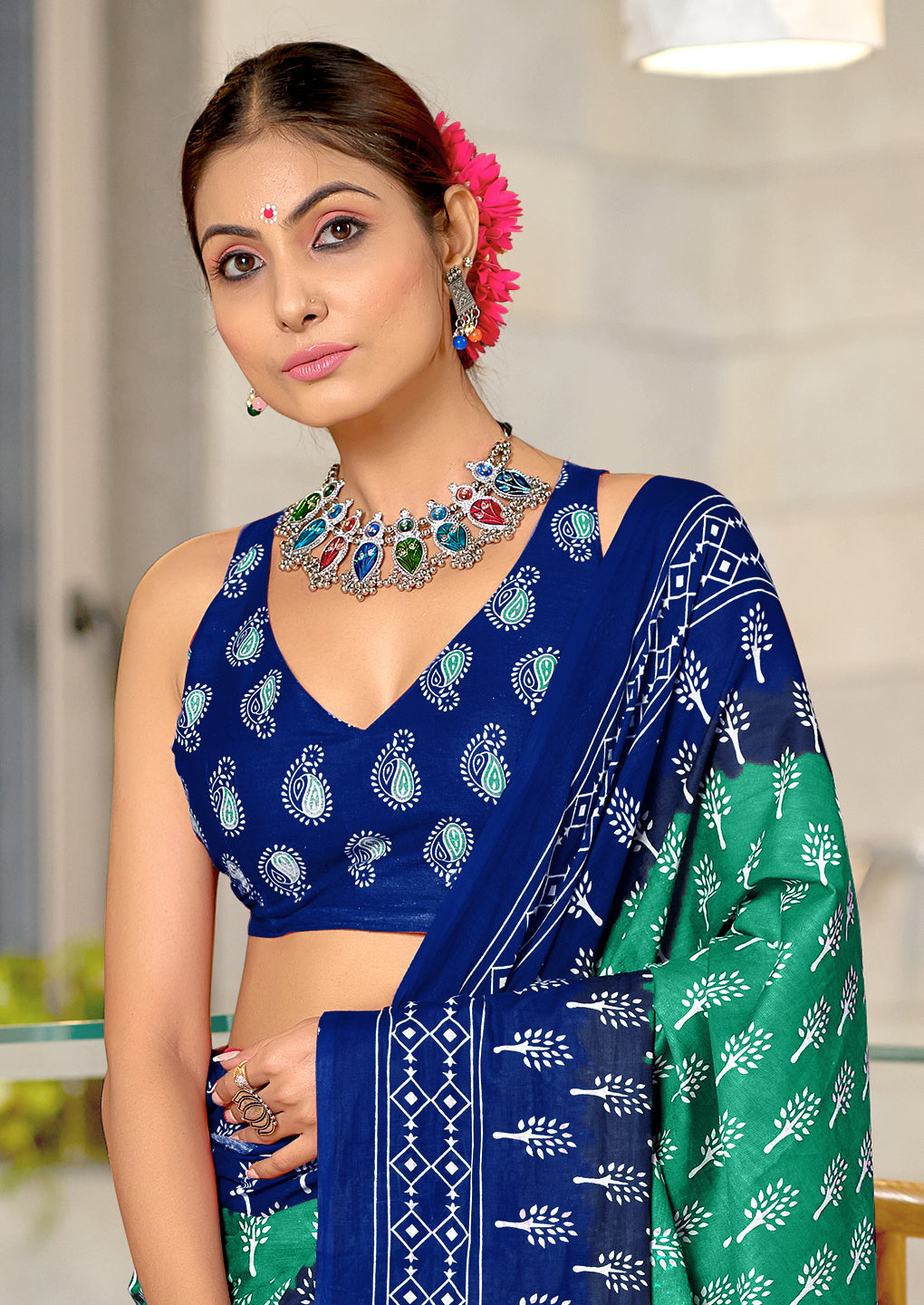 Urban Pallu Woven Design Pure Cotton Daily Saree