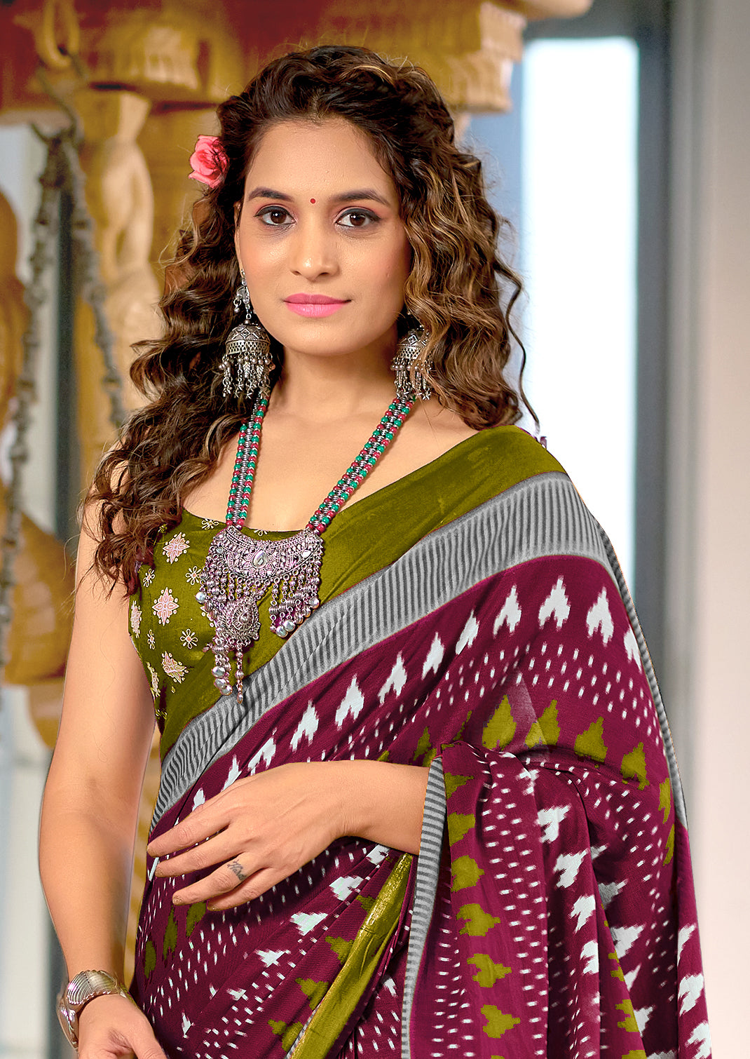 Urban Pallu Woven Design Pure Cotton Daily Saree