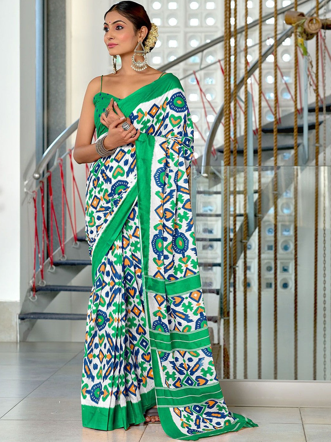 Urban Pallu Ethnic Motifs Pure Cotton Handloom Saree