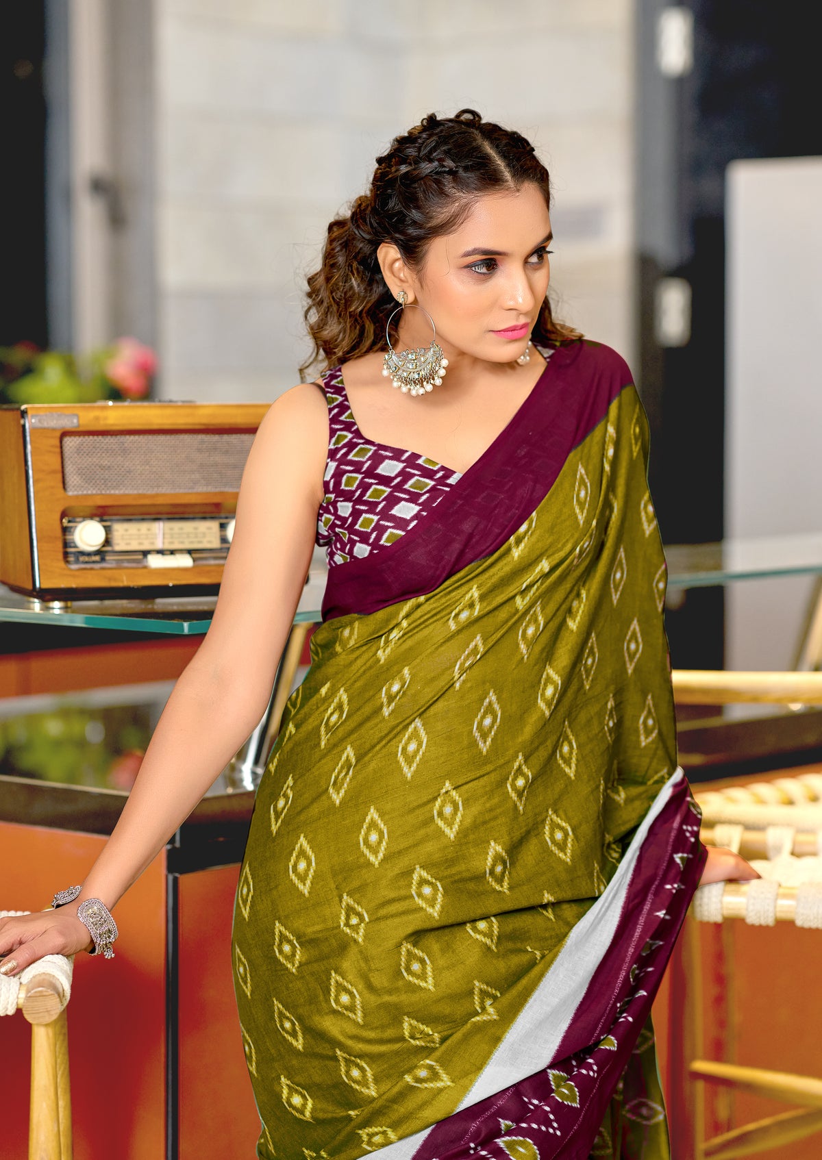 Urban Pallu Woven Design Pure Cotton Daily Saree