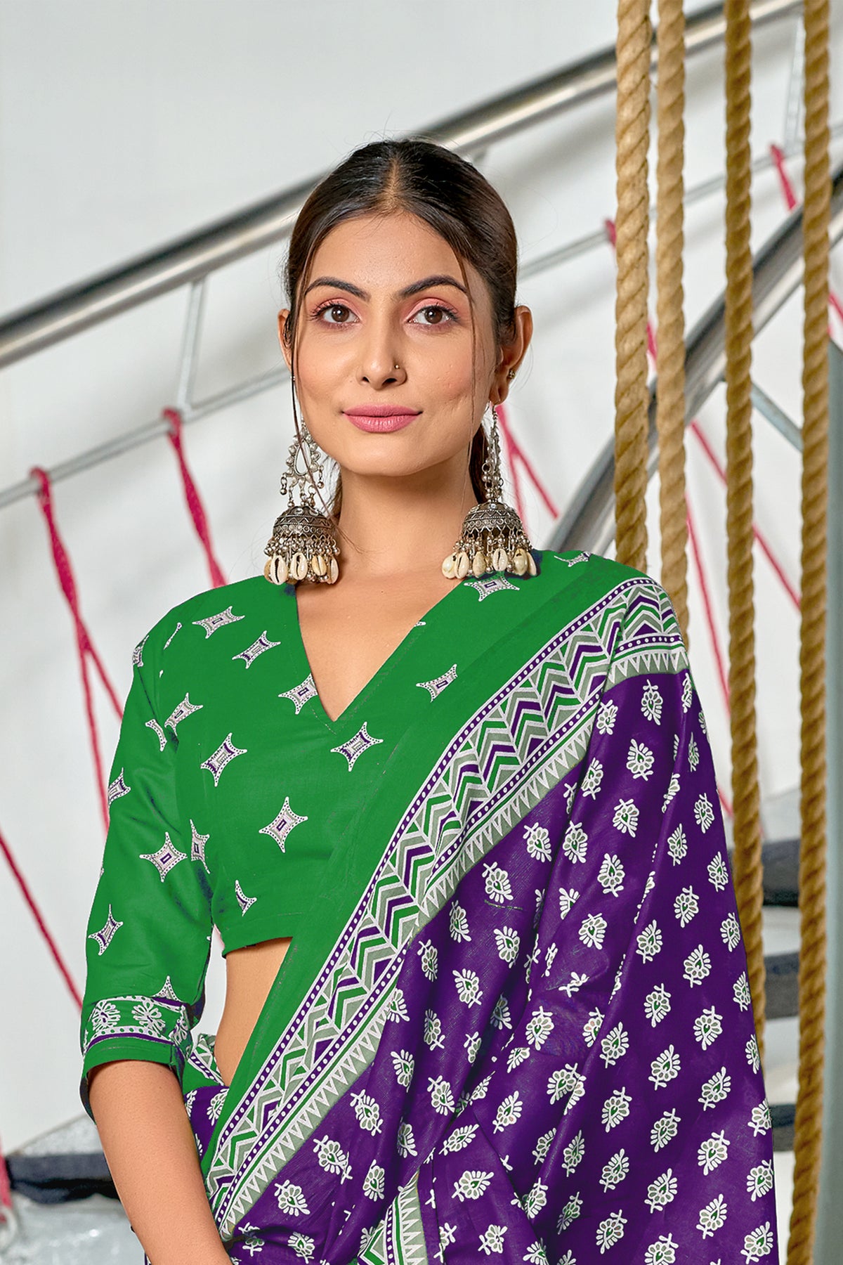 Urban Pallu Woven Design Pure Cotton Daily Saree