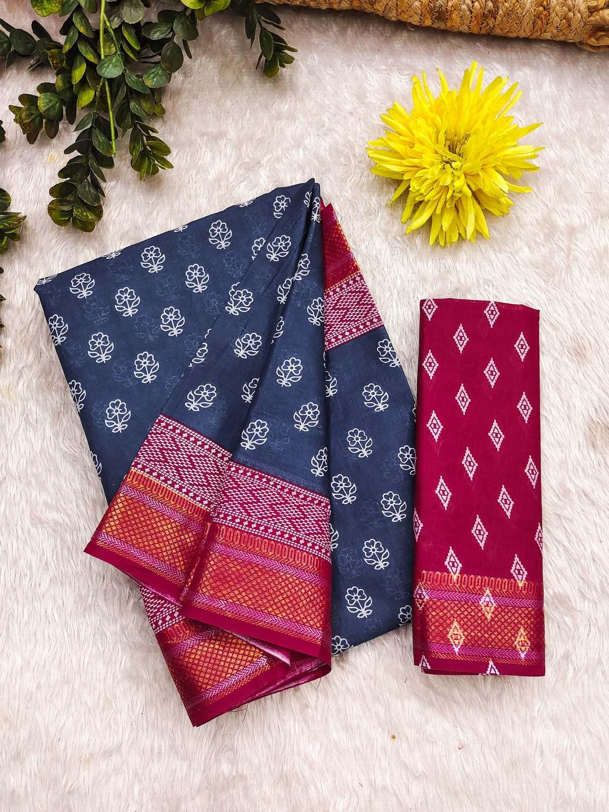 Urban Pallu Woven Design Pure Cotton Daily Saree