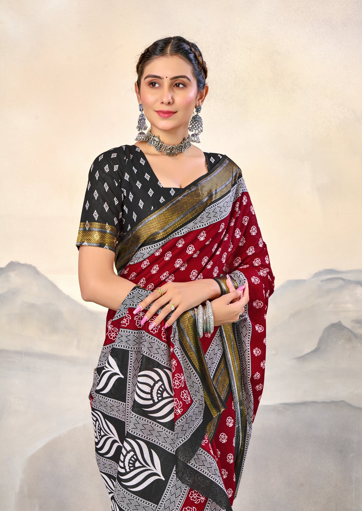 Urban Pallu Woven Design Pure Cotton Daily Saree