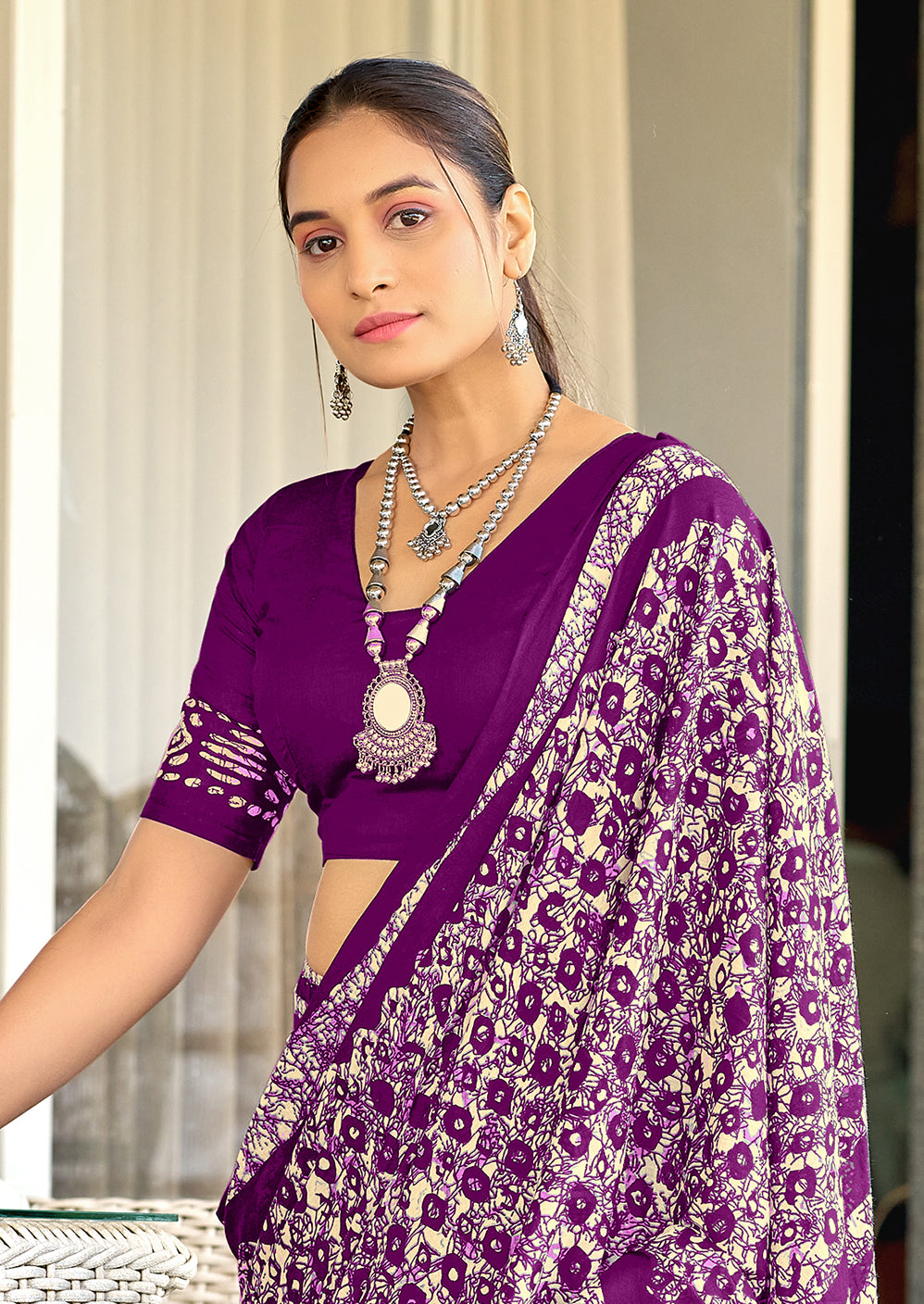 Urban Pallu Woven Design Pure Cotton Daily Saree