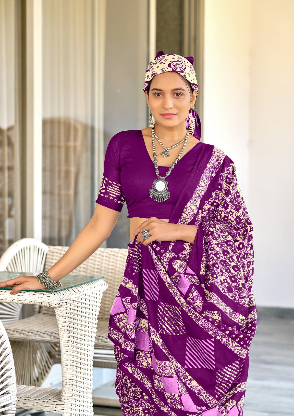 Urban Pallu Woven Design Pure Cotton Daily Saree