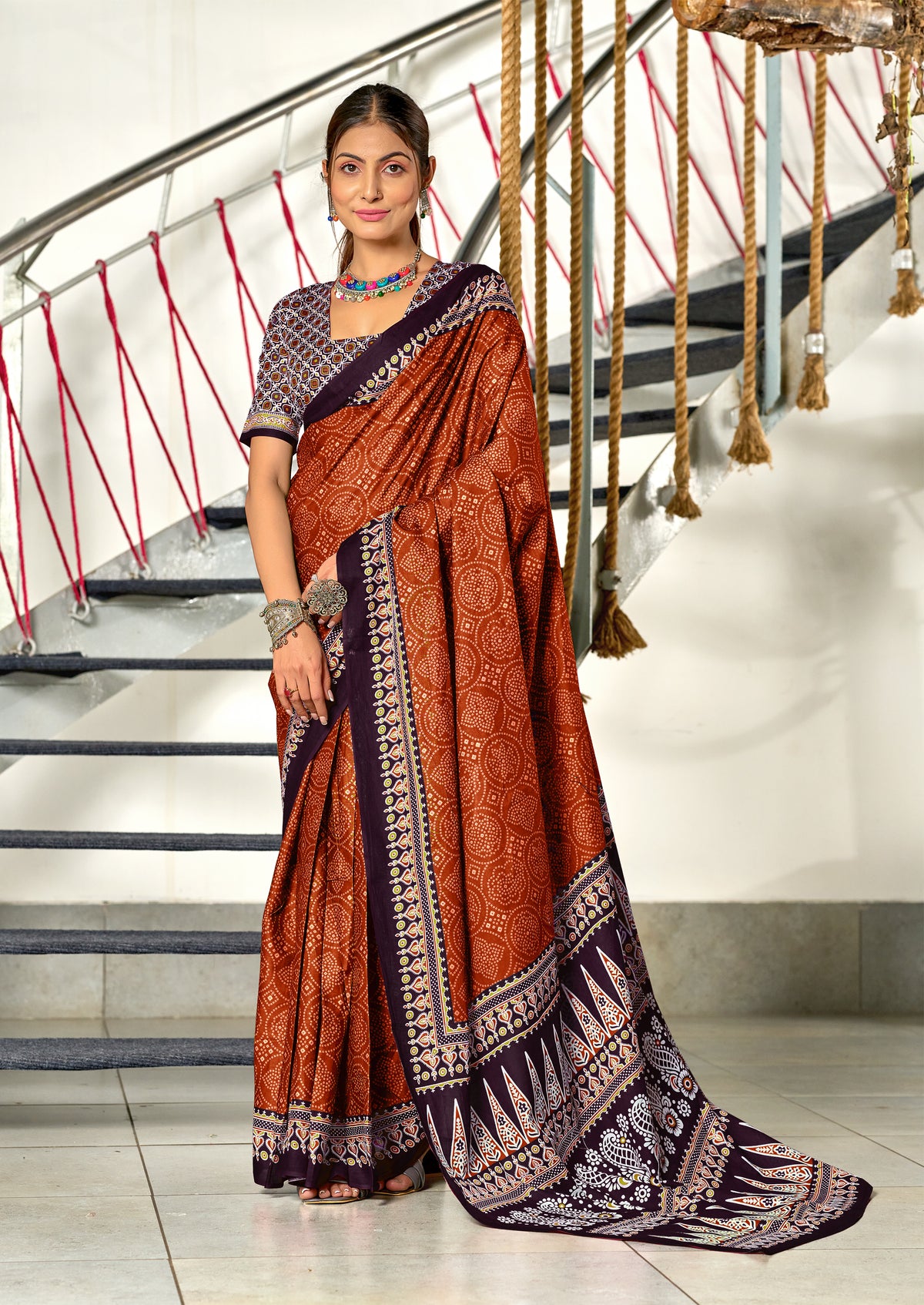 Urban Pallu Woven Design Pure Cotton Daily Saree