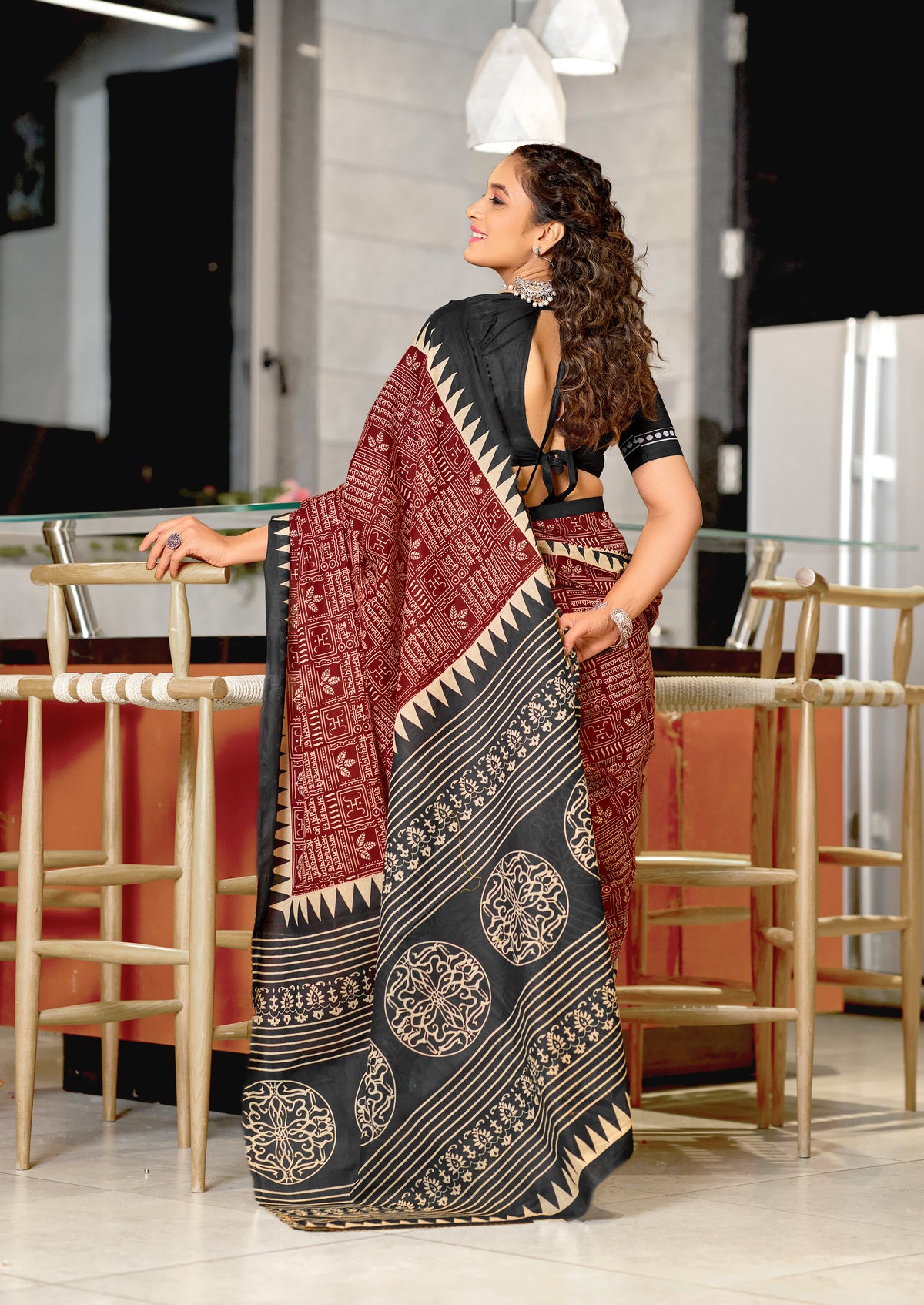 Urban Pallu Woven Design Pure Cotton Daily Saree