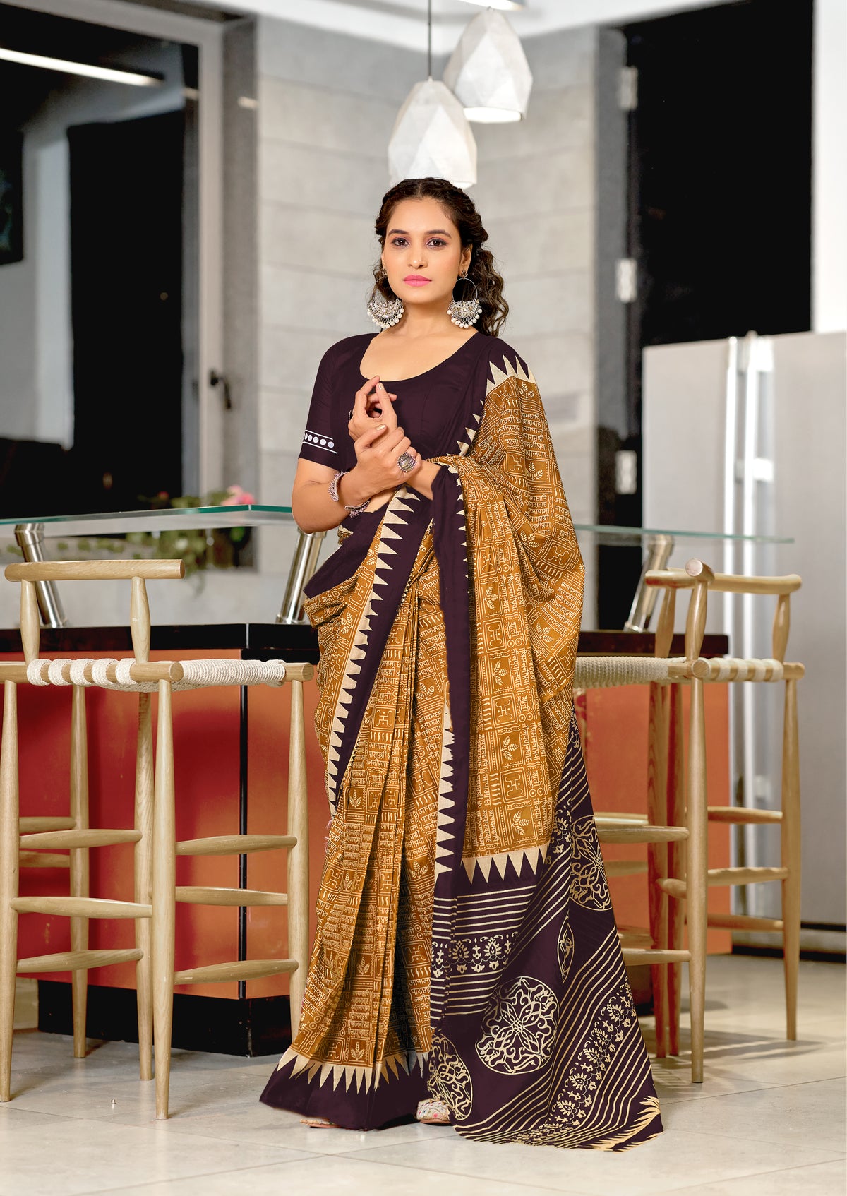 Urban Pallu Woven Design Pure Cotton Daily Saree