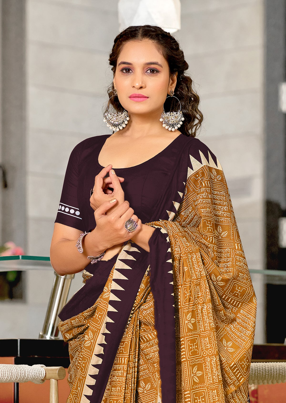 Urban Pallu Woven Design Pure Cotton Daily Saree