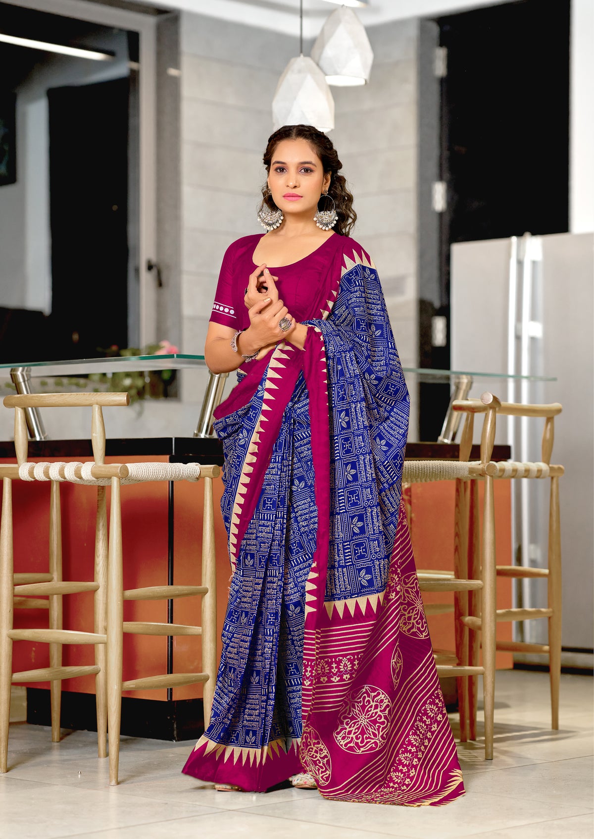 Urban Pallu Woven Design Pure Cotton Daily Saree