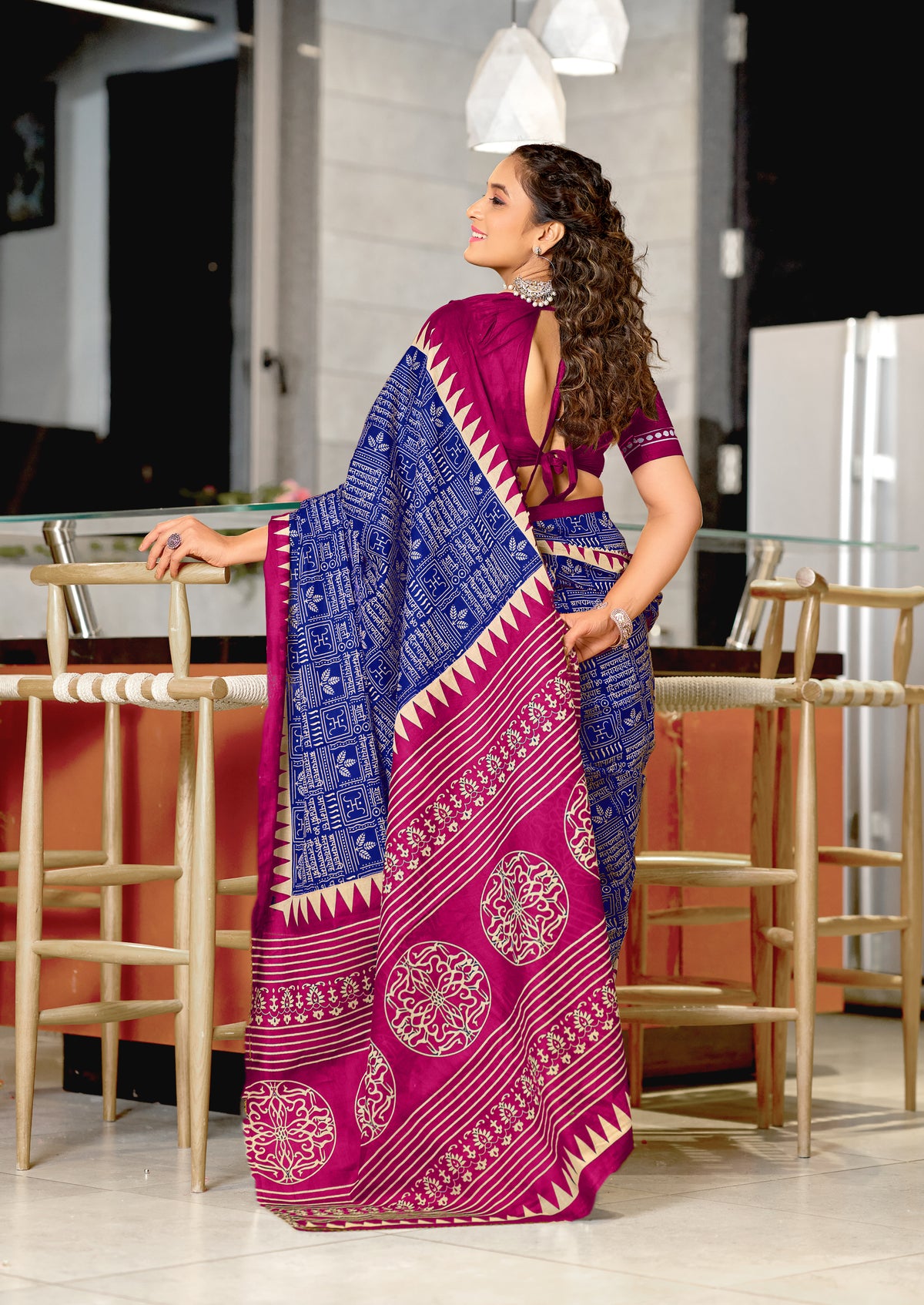 Urban Pallu Woven Design Pure Cotton Daily Saree