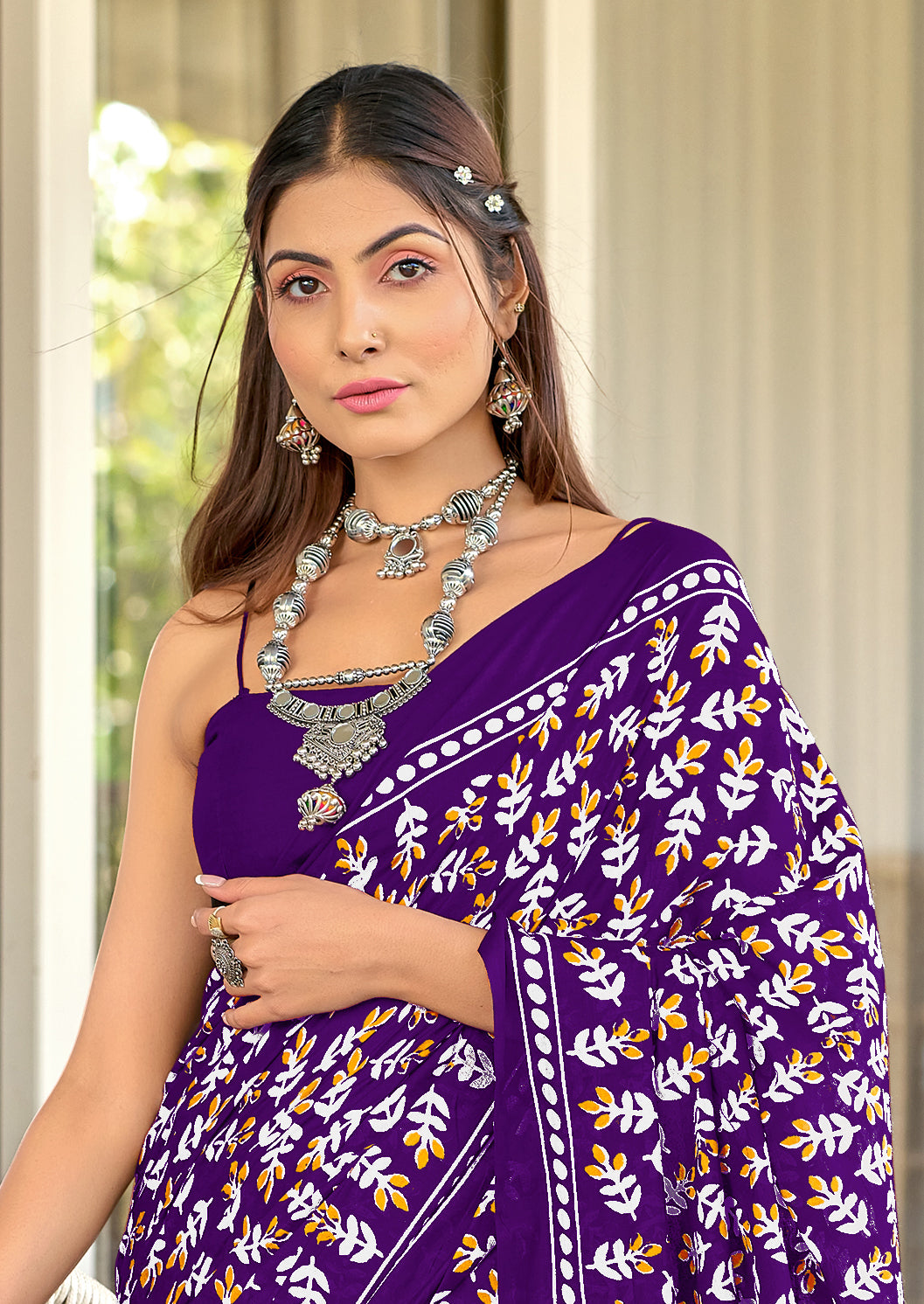 Urban Pallu Woven Design Pure Cotton Daily Saree