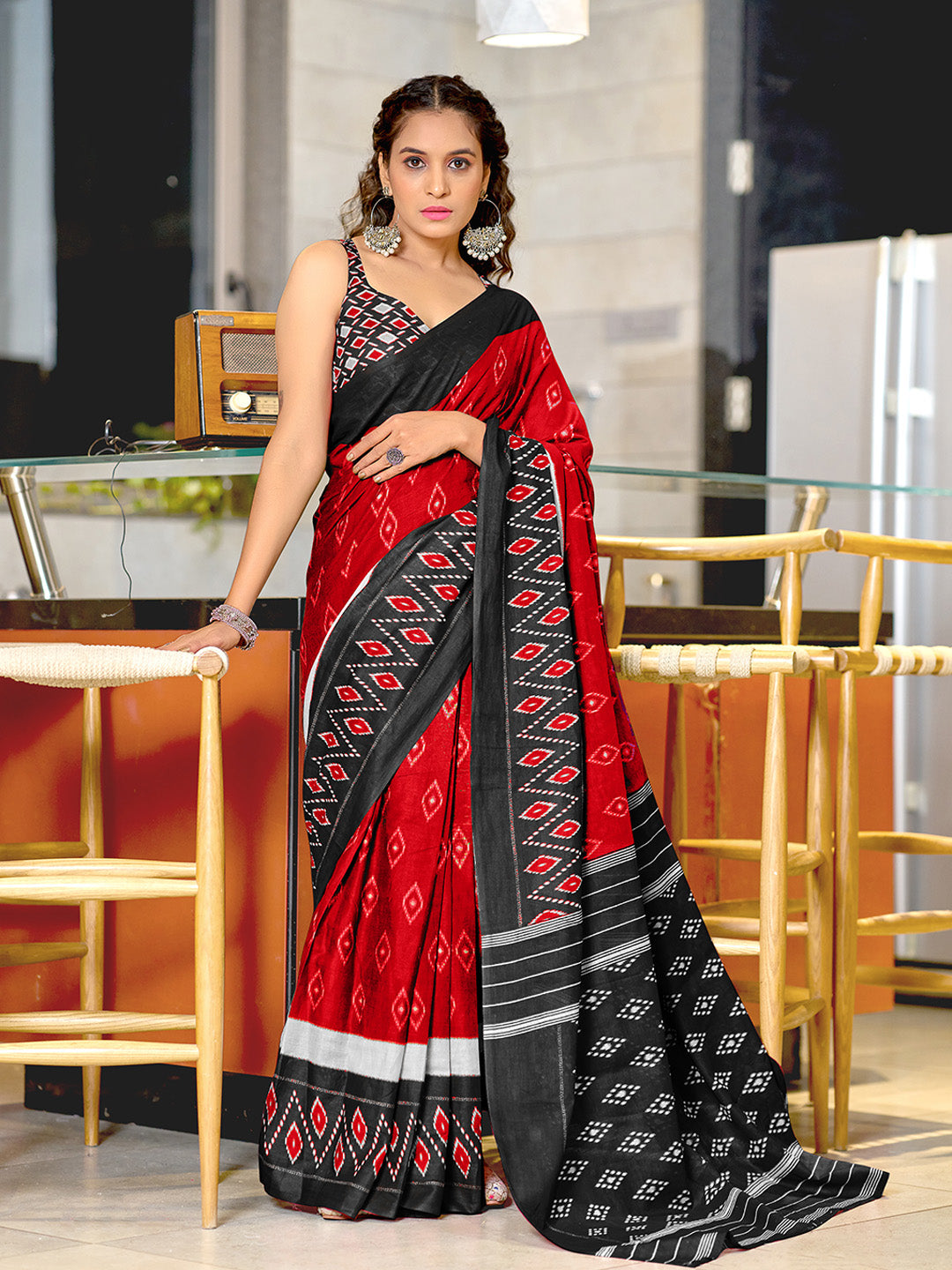 Urban Pallu Woven Design Pure Cotton Daily Saree