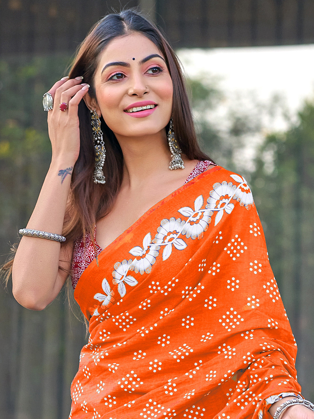 Urban Pallu Woven Design Pure Cotton Daily Saree
