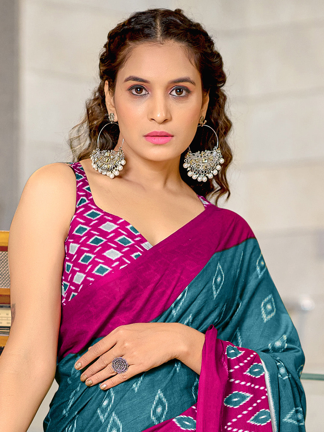 Urban Pallu Woven Design Pure Cotton Daily Saree