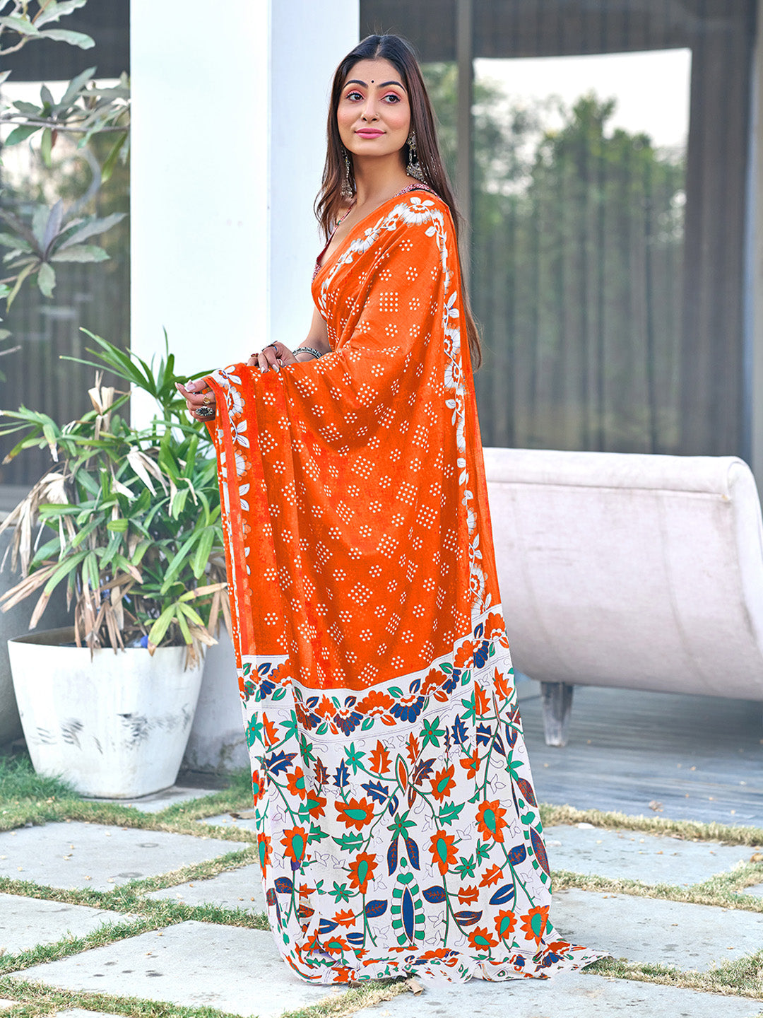 Urban Pallu Woven Design Pure Cotton Daily Saree