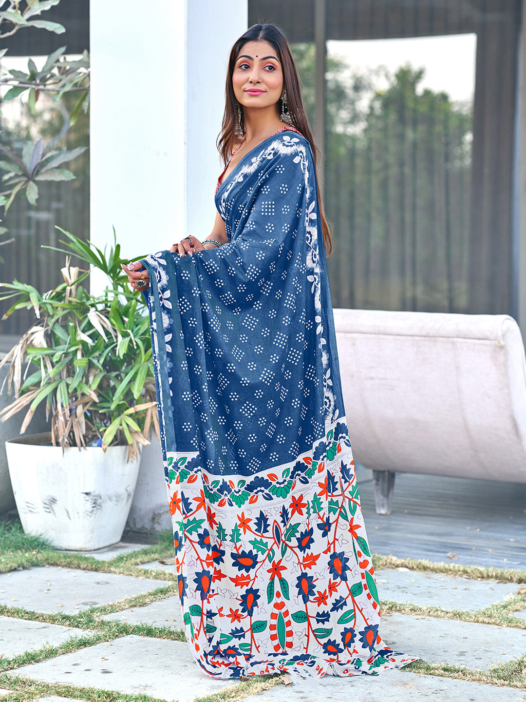 Urban Pallu Woven Design Pure Cotton Daily Saree