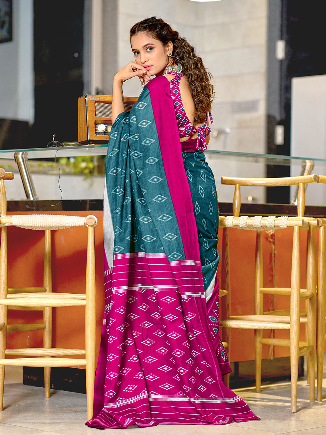 Urban Pallu Woven Design Pure Cotton Daily Saree