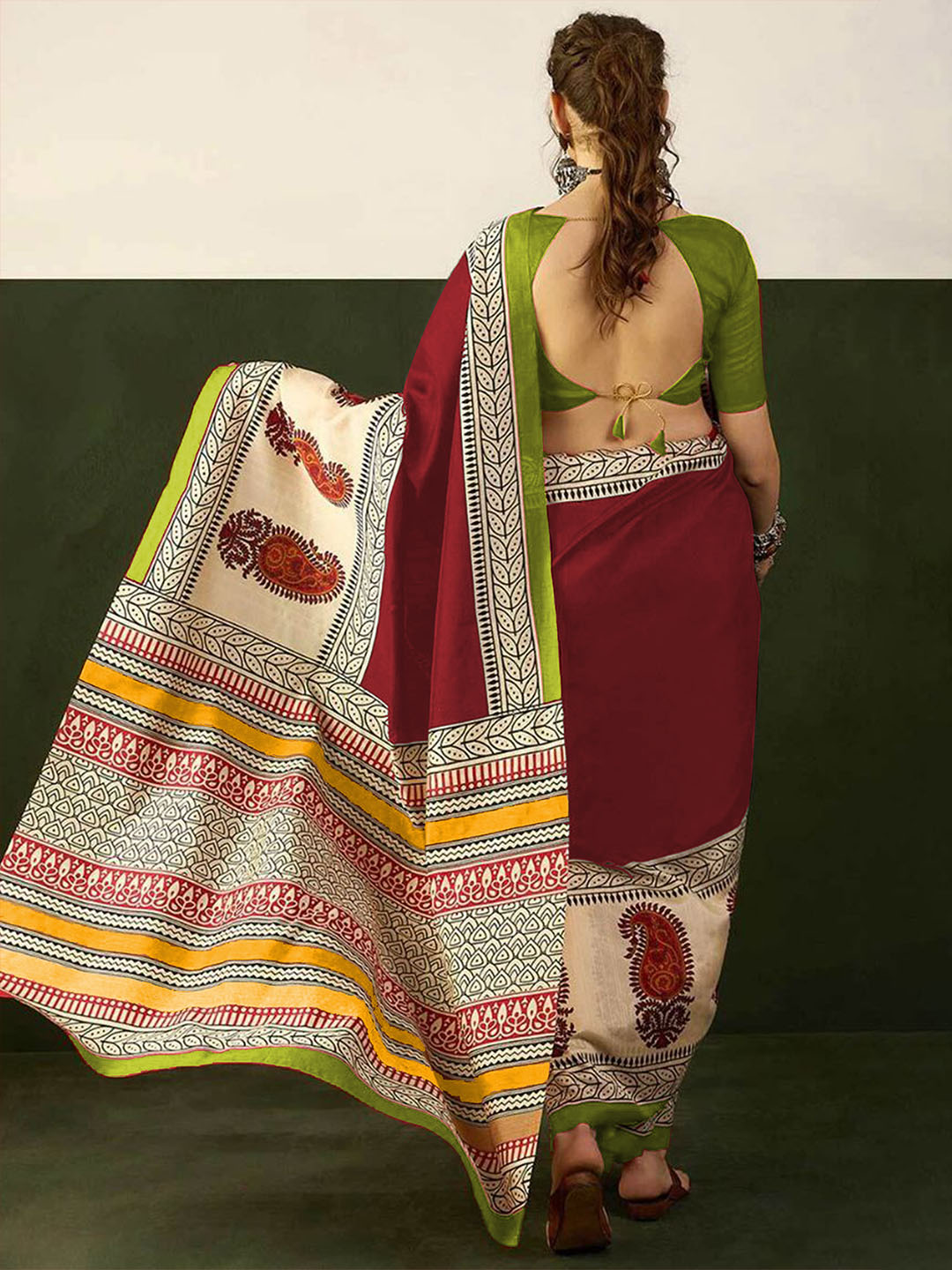 Urban Pallu Woven Design Pure Cotton Daily Saree