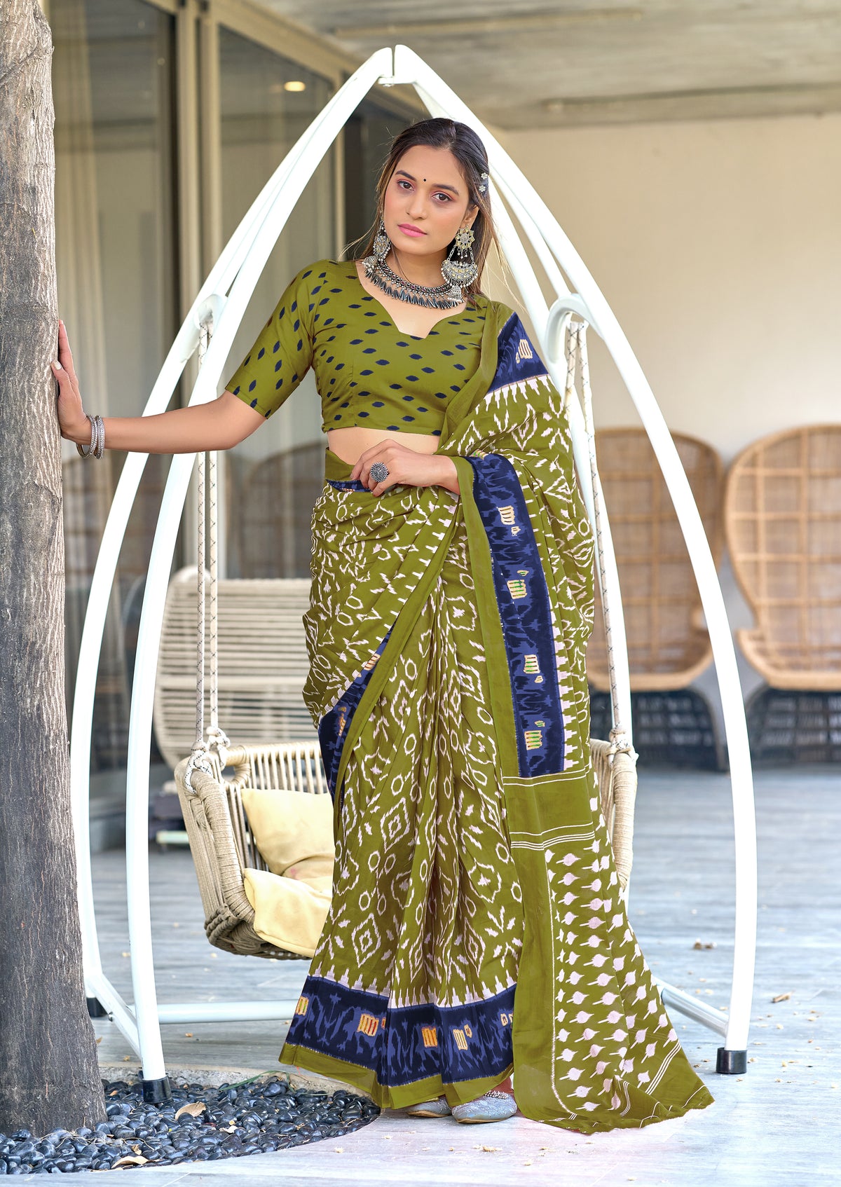 Urban Pallu Woven Design Pure Cotton Daily Saree