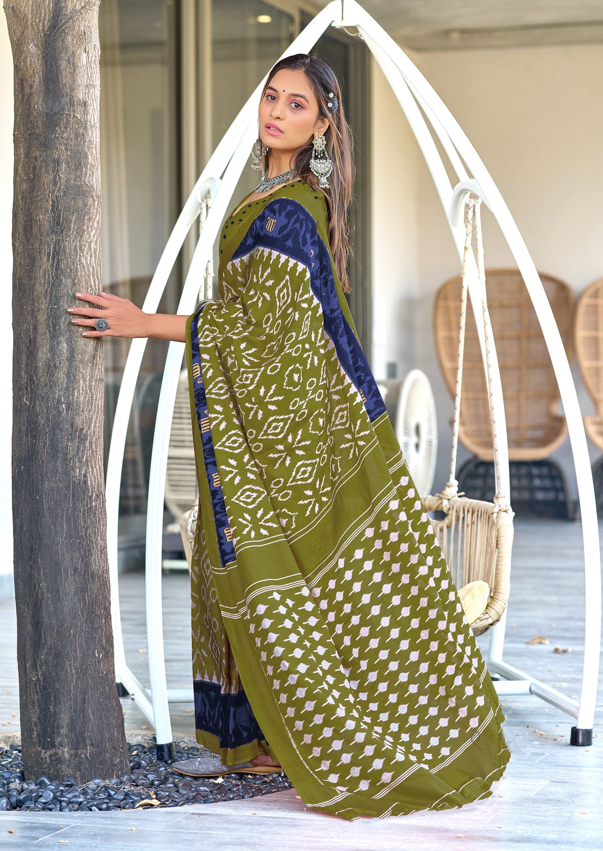 Urban Pallu Woven Design Pure Cotton Daily Saree