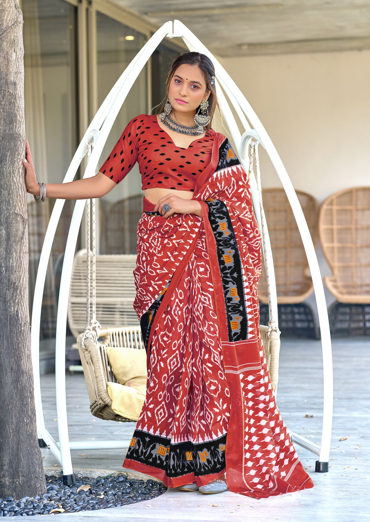 Urban Pallu Woven Design Pure Cotton Daily Saree