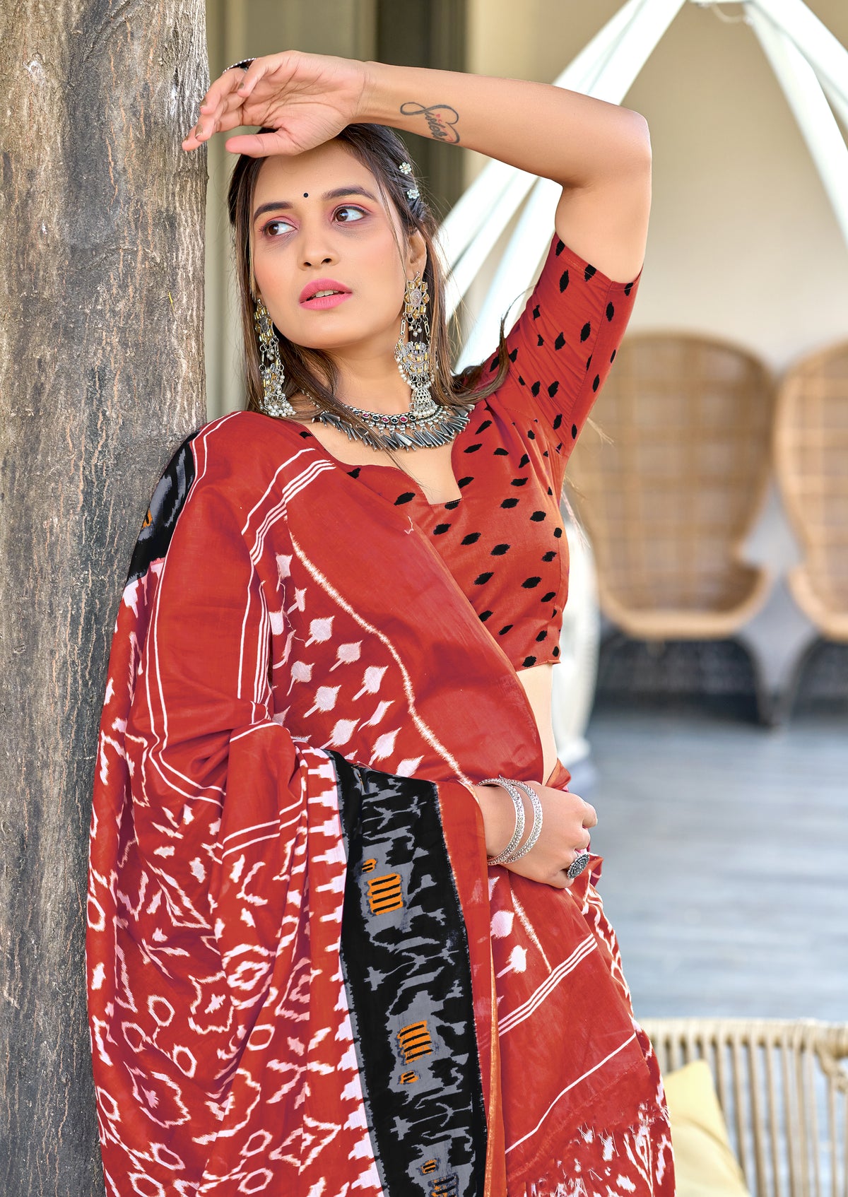 Urban Pallu Woven Design Pure Cotton Daily Saree