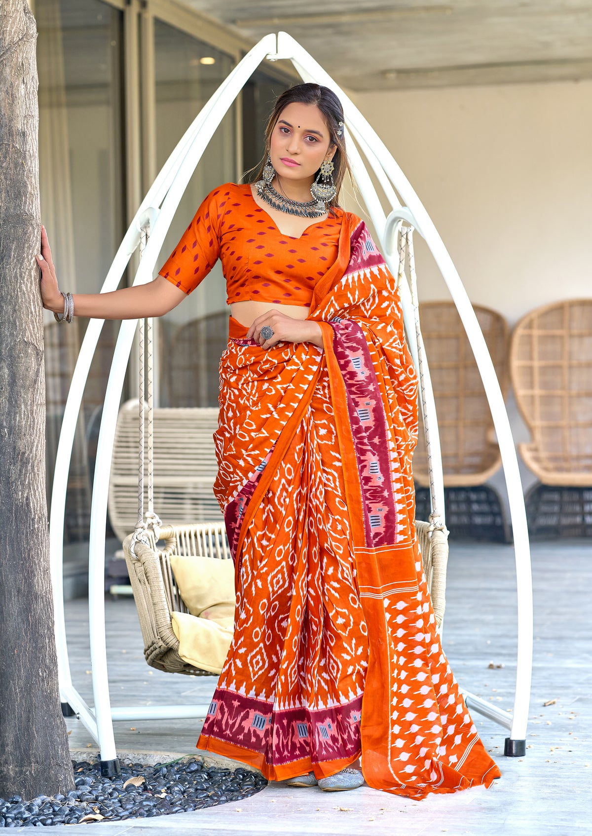 Urban Pallu Woven Design Pure Cotton Daily Saree
